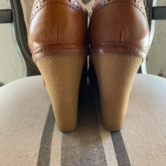 Lovely People Leather Oxford Platform Wedge - Picture 7 of 7